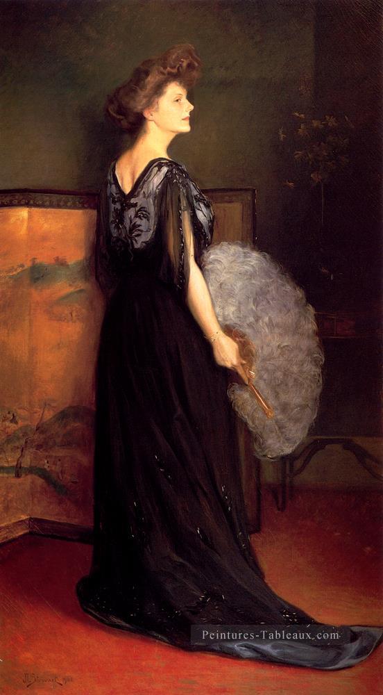 Portrait de Mme Francis Stanton Blake femmes Julius LeBlanc Stewart Peintures à l'huile